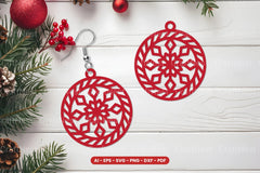 Christmas Earring Lasercut SVG Bundle - CraftNest - Digital Crafting and Art