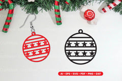 Christmas Earring Lasercut SVG Bundle - CraftNest - Digital Crafting and Art