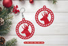 Christmas Earring Lasercut SVG Bundle