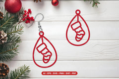 Christmas Earring Lasercut SVG Bundle - Clipart Bundle - CraftNest - Digital Crafting and Art