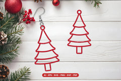 Christmas Earrings Laser Cut SVG Bundle - CraftNest - Digital Crafting and Art