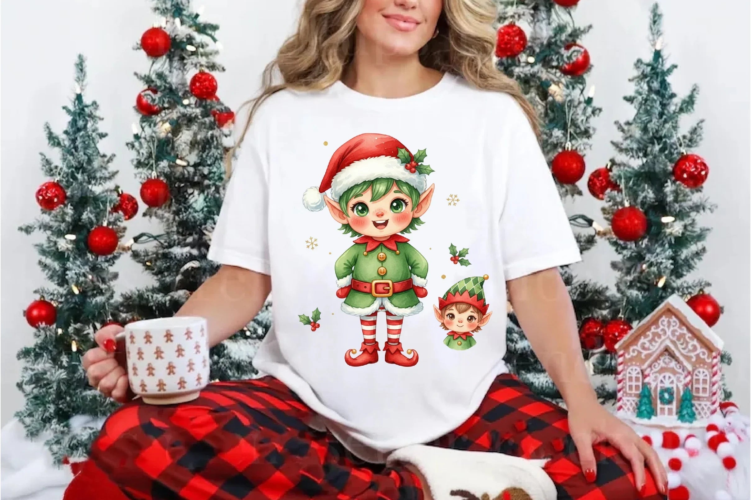 Christmas Elf Clipart Bundle: Cute Festive Set - CraftNest - Digital Crafting and Art
