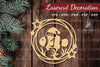 Christmas Fish Lasercut Round Clipart Bundle