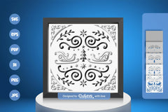 Christmas Folk Art White Papercut SVG Bundle 2024 - CraftNest - Digital Crafting and Art