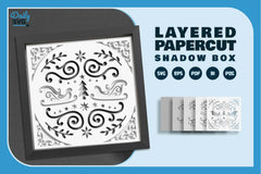 Christmas Folk Art White Papercut SVG Bundle 2024 - CraftNest - Digital Crafting and Art