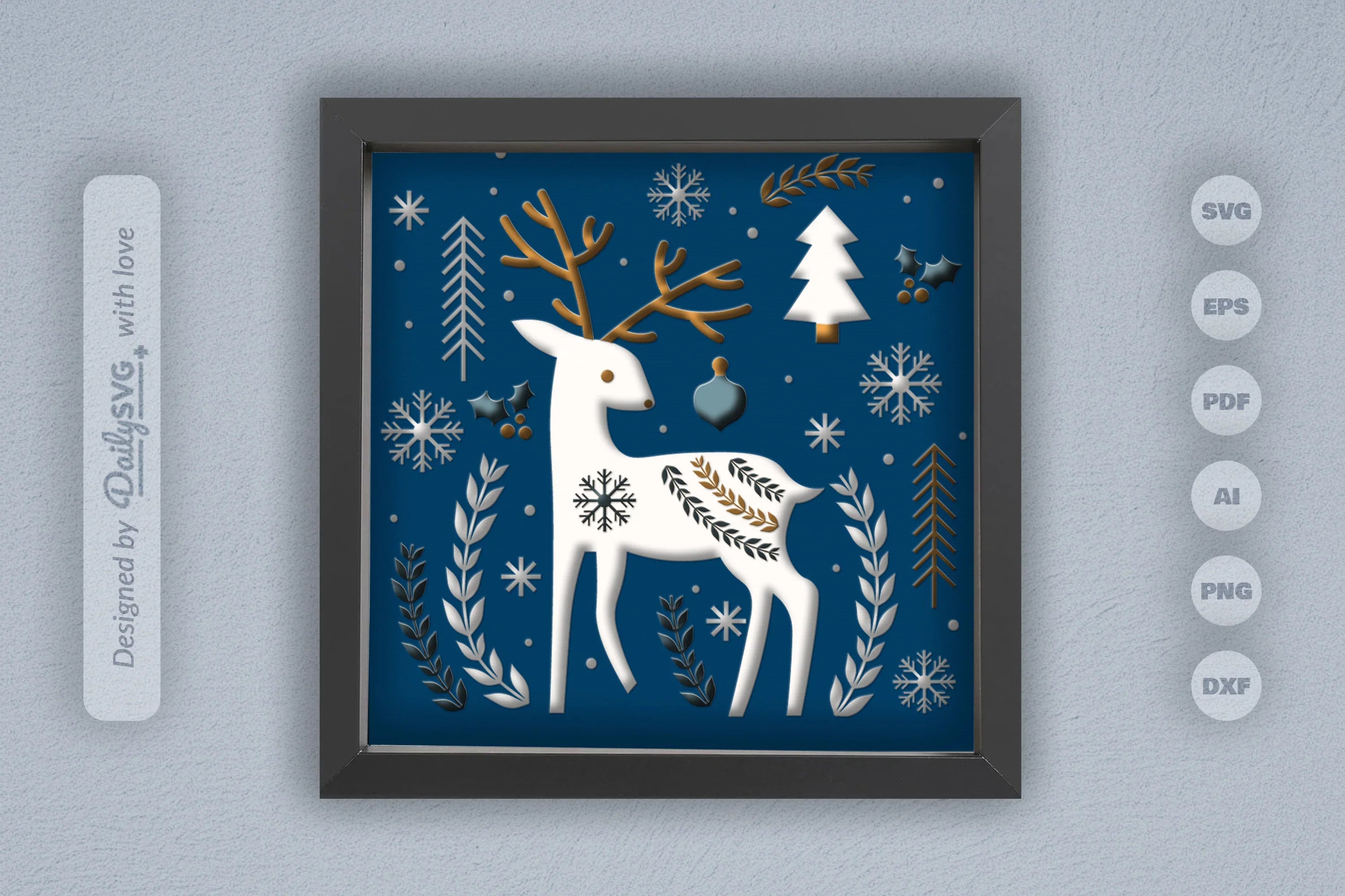 Christmas Folk Art Papercut SVG Bundle 2024 1 - CraftNest - Digital Crafting and Art