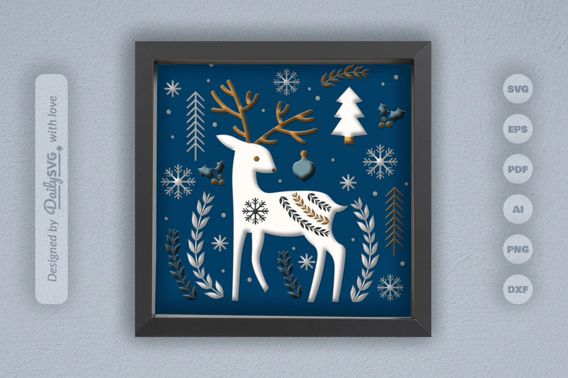 Christmas Folk Art Papercut SVG Bundle 2024 1 - CraftNest - Digital Crafting and Art