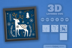 Christmas Folk Art Papercut SVG Bundle 2024 1 - CraftNest - Digital Crafting and Art
