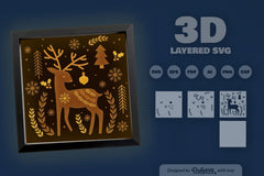 Christmas Folk Art Papercut SVG Bundle 2024 1 - CraftNest - Digital Crafting and Art