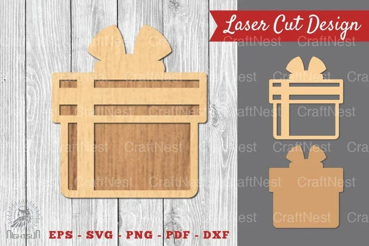 Christmas Gift Box Laser Cut Decoration Clipart Bundle - CraftNest - Digital Crafting and Art