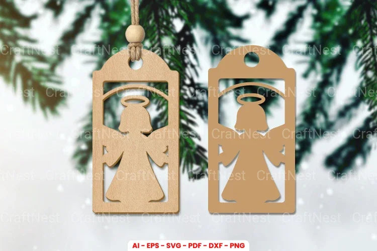 Christmas Gift Tag Laser Cut SVG Bundle - CraftNest - Digital Crafting and Art