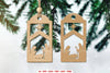 Christmas Gift Tag Laser Cut SVG Bundle Clipart