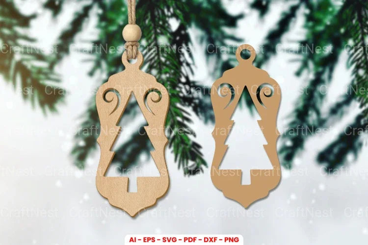 Christmas Gift Tag Laser Cut SVG Bundle - CraftNest - Digital Crafting and Art