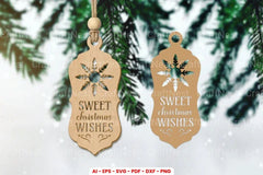 Christmas Gift Tag Laser Cut SVG Bundle - Clipart Bundle - CraftNest - Digital Crafting and Art