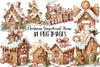 Christmas Gingerbread House Clipart Bundle