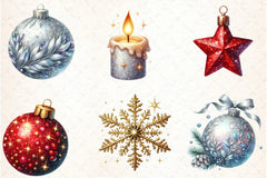 Christmas Glitter & Shimmer Clipart Bundle - CraftNest - Digital Crafting and Art
