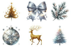 Christmas Glitter & Shimmer Clipart Bundle - CraftNest - Digital Crafting and Art