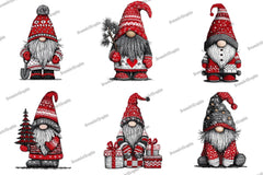 Christmas Gnome Embroidery Design Bundle - CraftNest - Digital Crafting and Art