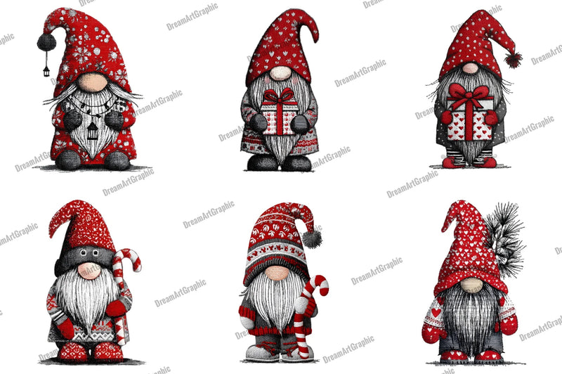 Christmas Gnome Embroidery Design Bundle - CraftNest - Digital Crafting and Art