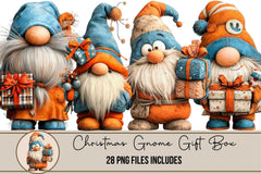 Christmas Gnome Gift Box Clipart Bundle - CraftNest - Digital Crafting and Art