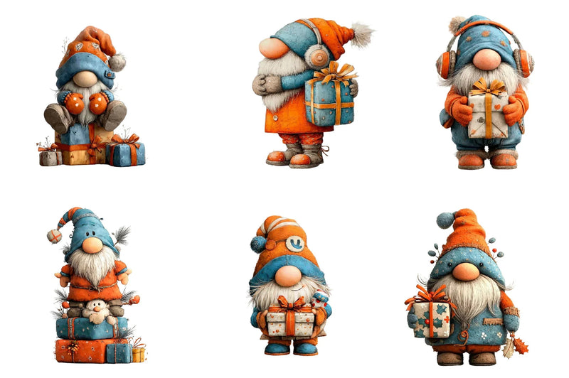 Christmas Gnome Gift Box Clipart Bundle - CraftNest - Digital Crafting and Art