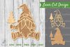 Christmas Gnome Laser Cut Decoration Clipart Bundle