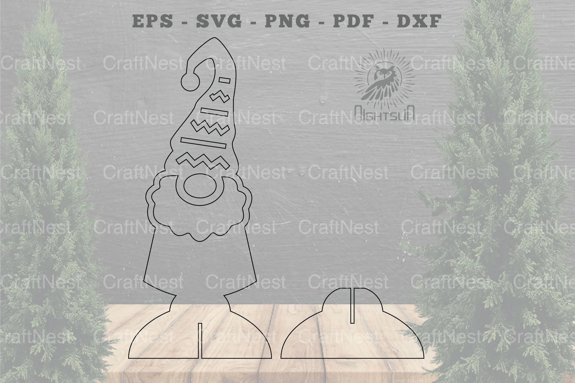 Christmas Gnome Laser Cut Home Decor Clipart Bundle - CraftNest - Digital Crafting and Art