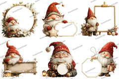 Christmas Gnome Poster Template Clipart Bundle - CraftNest - Digital Crafting and Art