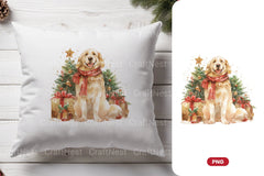 Christmas Golden Retriever Clipart Bundle - CraftNest - Digital Crafting and Art