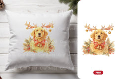 Christmas Golden Retriever Clipart Bundle - CraftNest - Digital Crafting and Art