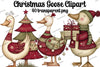 Christmas Goose Clipart Bundle