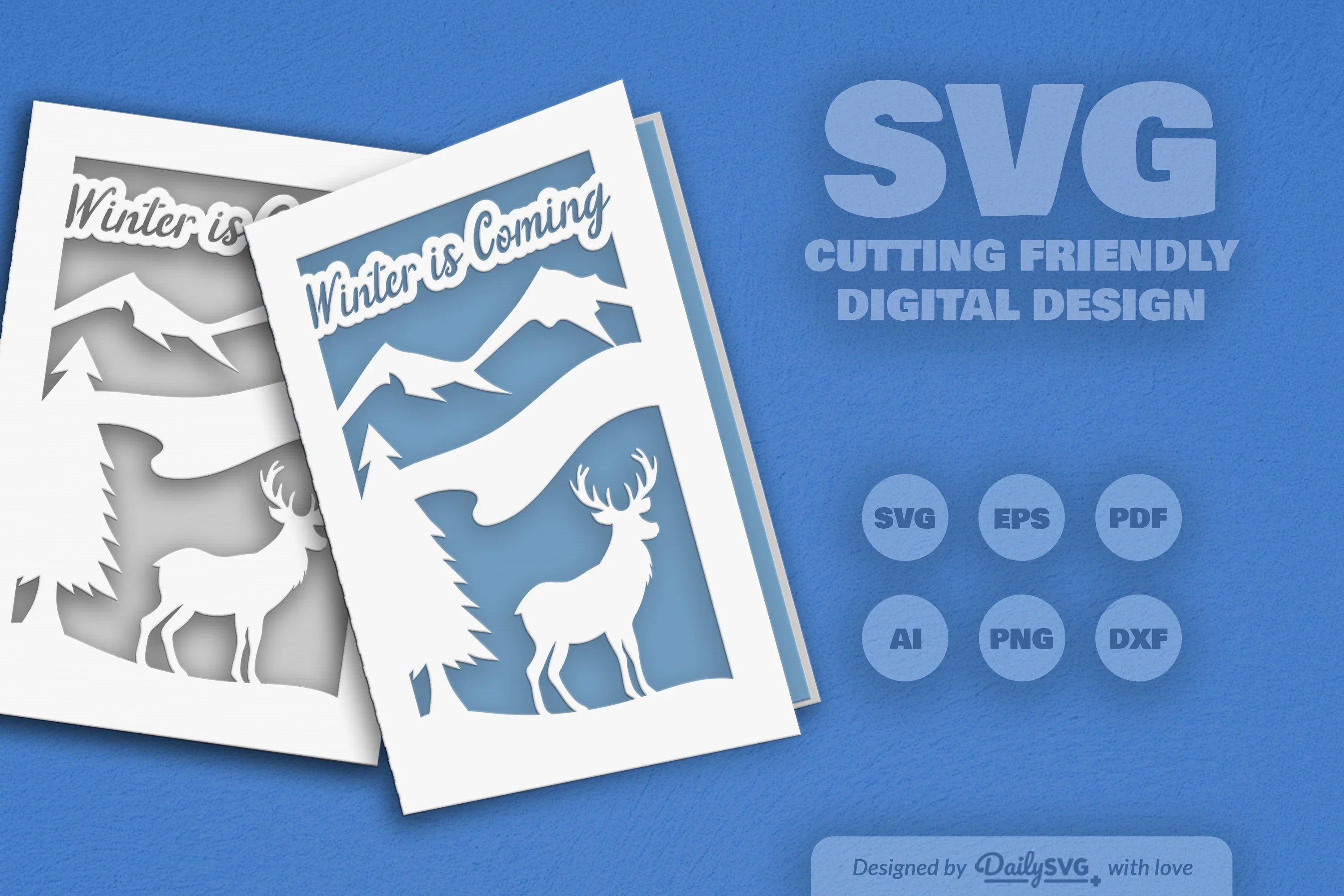 Christmas Greeting Card Clipart - Daily SVG Bundles - CraftNest - Digital Crafting and Art