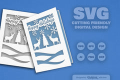 Christmas Greeting Card Clipart - Daily SVG Bundles - CraftNest - Digital Crafting and Art