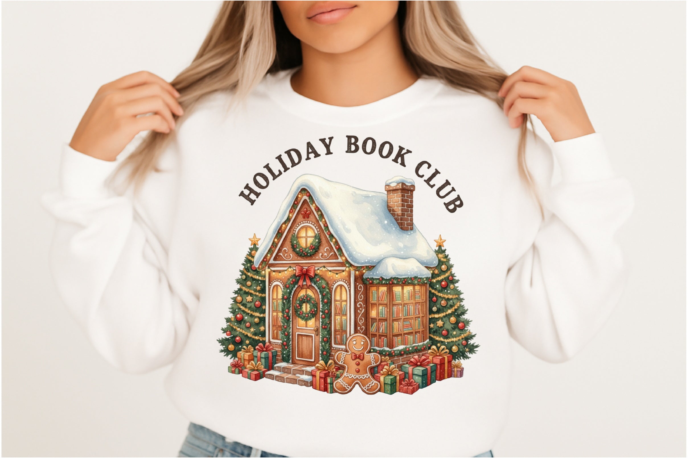 Christmas Holiday Book Club Clipart Bundle
