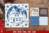 Christmas Home Layered Papercut Clipart Bundle