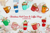 Christmas Hot Cocoa and Coffee Mugs Clipart Bundle
