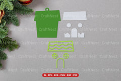 Christmas House Ornament Lasercut SVG Bundle - CraftNest - Digital Crafting and Art