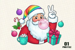 Christmas Santa Clipart Bundle - CraftNest - Digital Crafting and Art