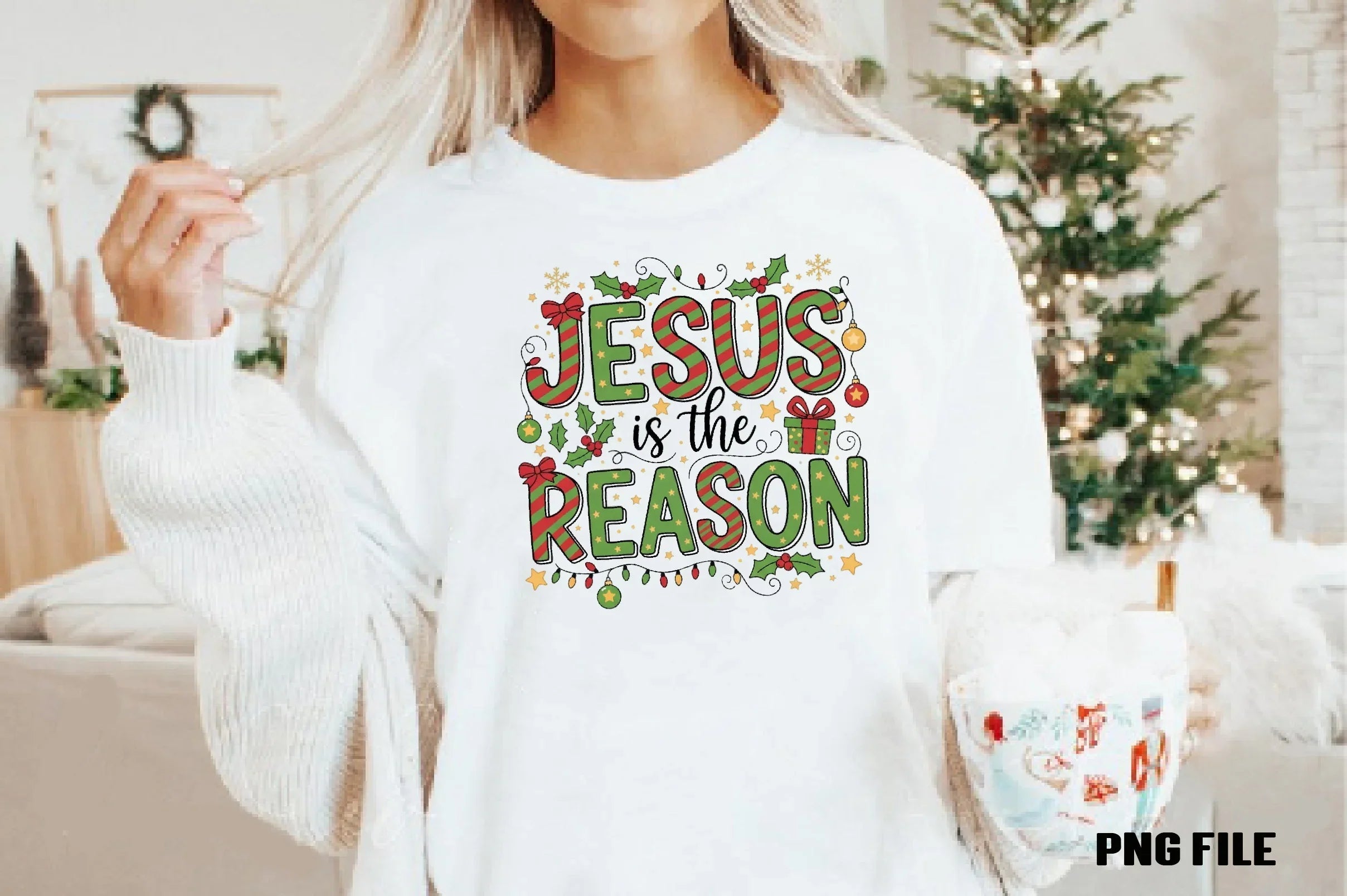Christmas Jesus T-Shirt Design Clipart Bundle - CraftNest - Digital Crafting and Art