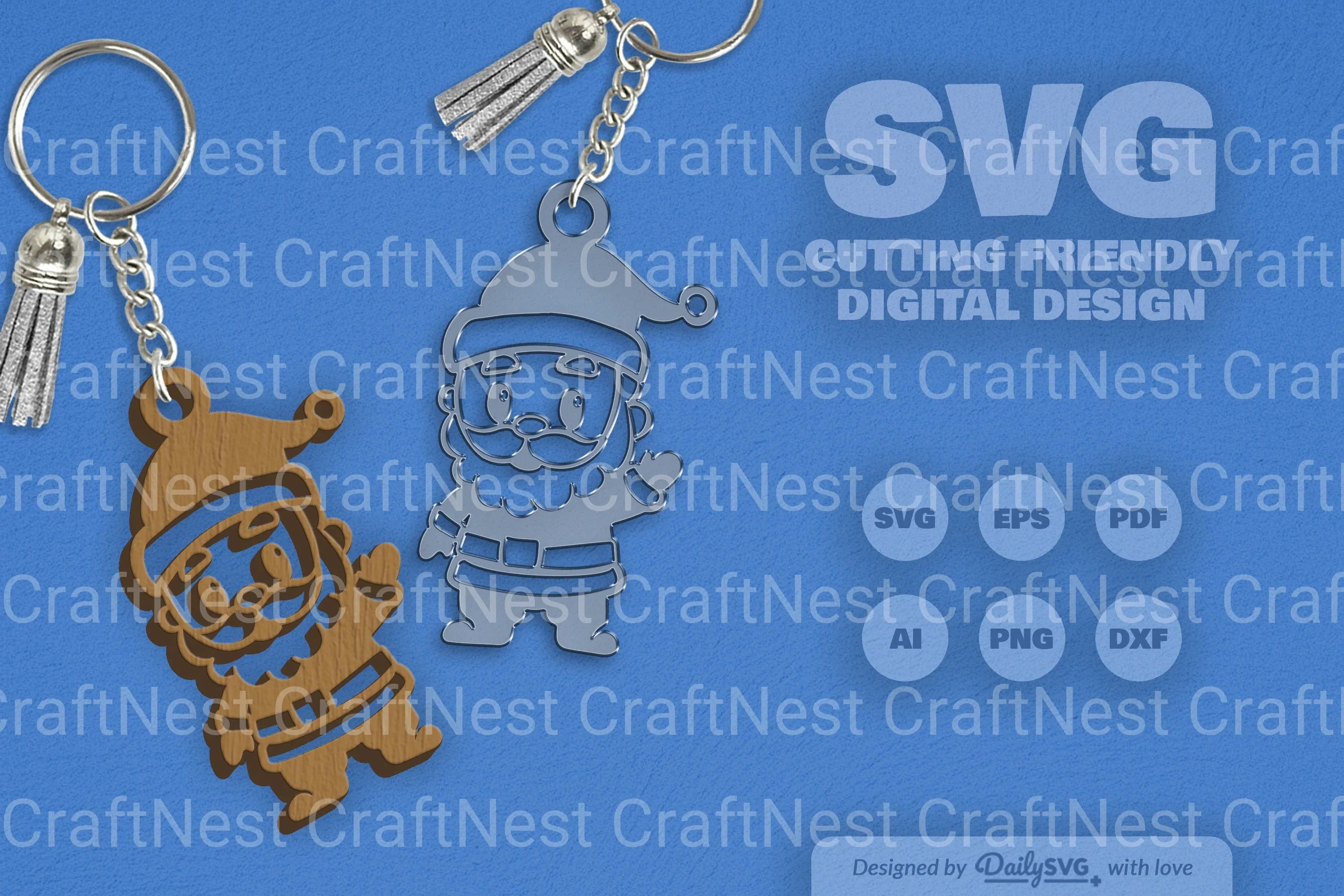 Christmas Keychain Clipart Daily SVG Bundles