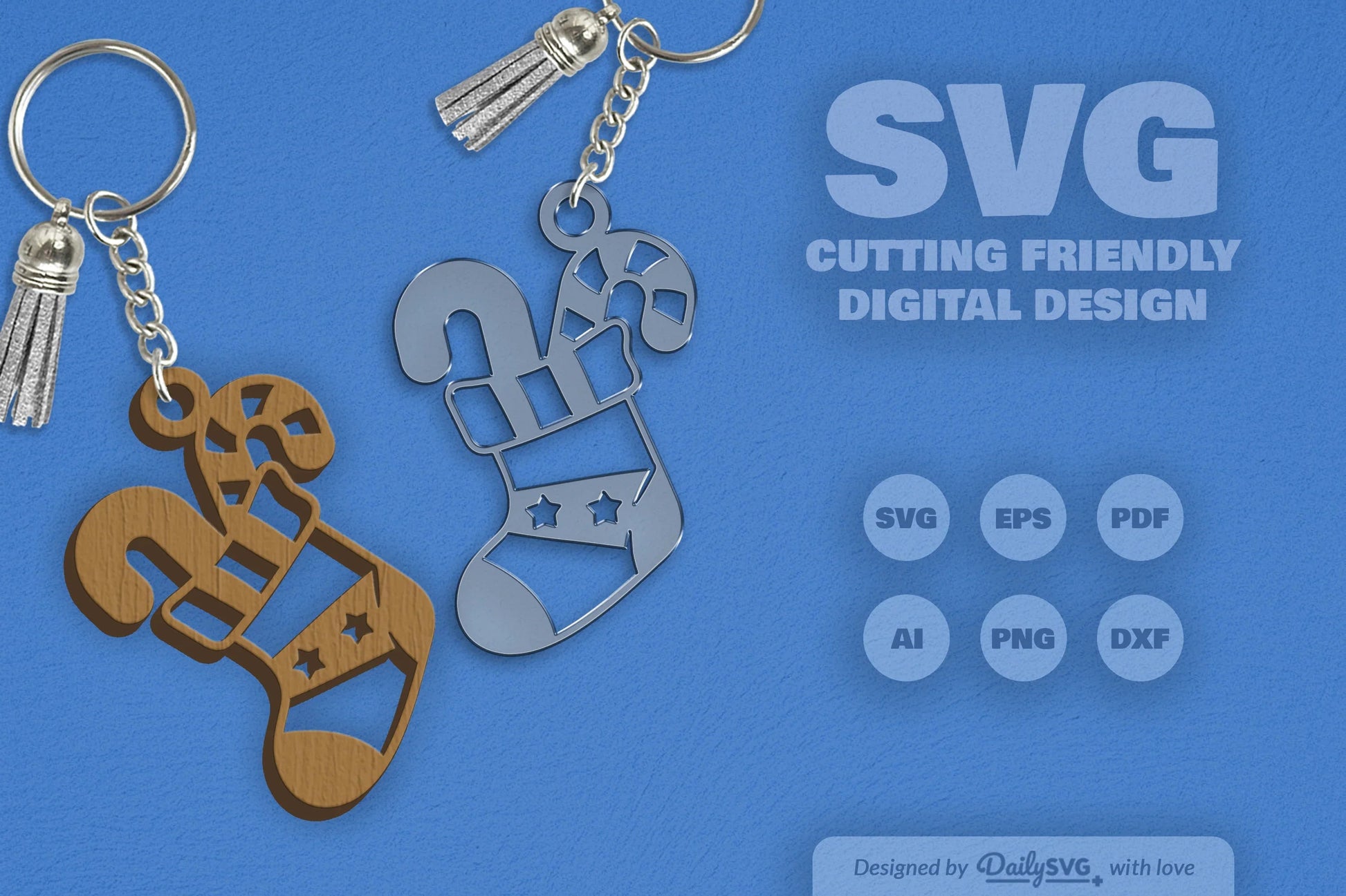 Christmas Keychain Clipart Daily SVG Bundles - CraftNest - Digital Crafting and Art