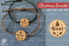Christmas Laser Cut Bracelet SVG Bundle - CraftNest - Digital Crafting and Art