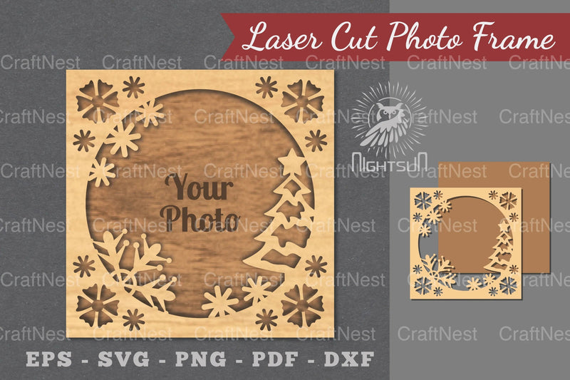 Christmas Laser Cut Photo Frame Bundle - CraftNest - Digital Crafting and Art