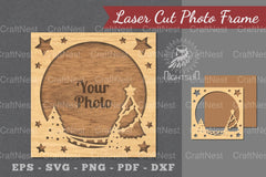 Christmas Laser Cut Photo Frame Clipart Bundle - CraftNest - Digital Crafting and Art
