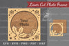 Christmas Laser Cut Photo Frame Clipart Bundle