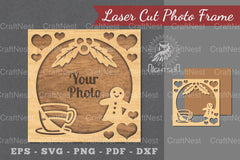 Christmas Laser Cut Photo Frame Clipart Bundle - CraftNest - Digital Crafting and Art