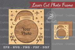 Christmas Laser Cut Photo Frame Clipart Bundle - CraftNest - Digital Crafting and Art