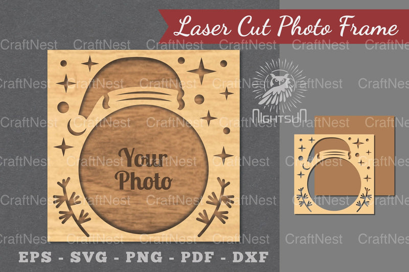 Christmas Laser Cut Photo Frame Clipart Bundle - CraftNest - Digital Crafting and Art