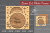 Christmas Laser Cut Photo Frame Clipart Bundle