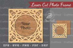 Christmas Laser Cut Photo Frame Clipart Bundle - CraftNest - Digital Crafting and Art